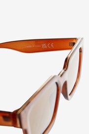 Brown Wayfarer Polarised Sunglasses - Image 5 of 5