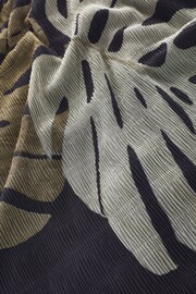 Black Palm Leaf Print Crinkle Mesh Volume Cami Maxi Dress - Image 6 of 6