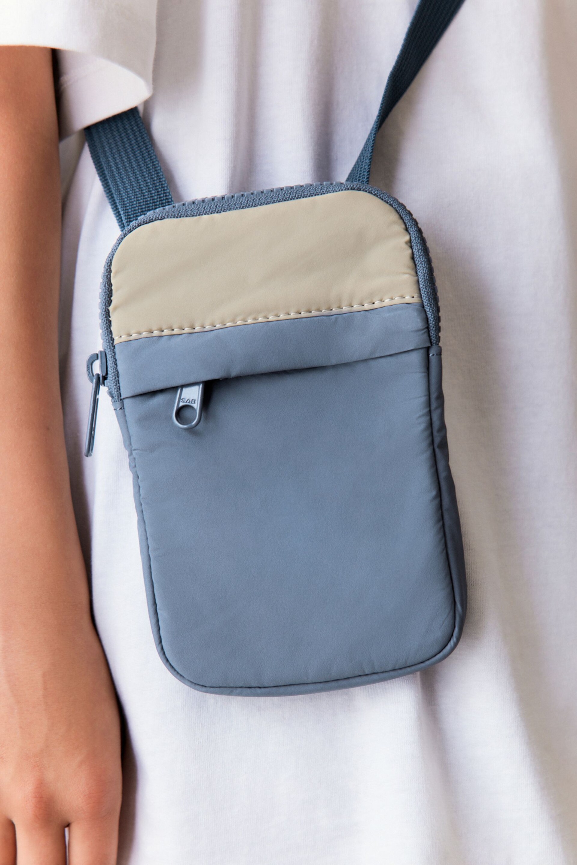 Blue Stone Colourblock Mobile Phone Bag - Image 3 of 8