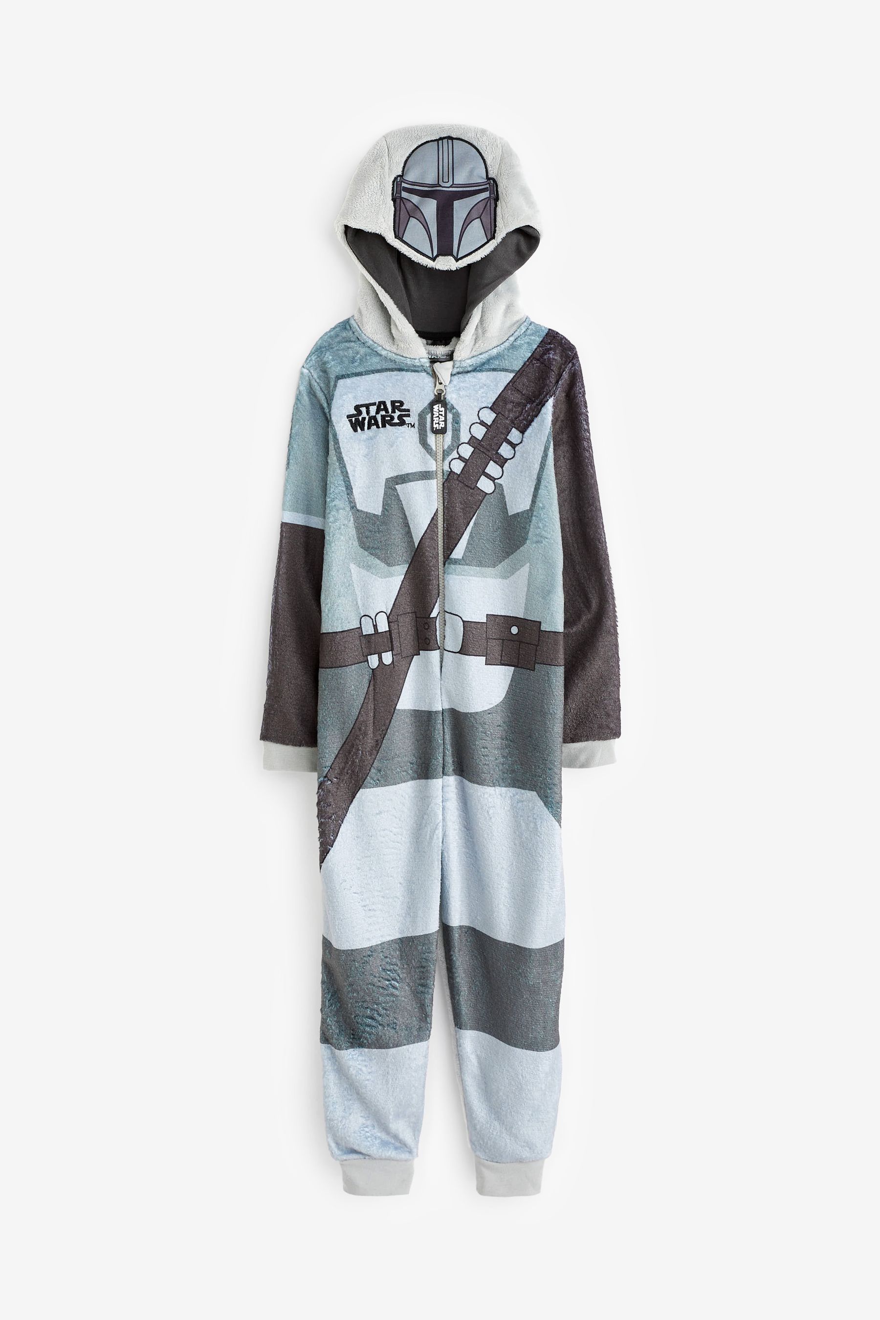 Buy Character Grey Mandalorian Star Wars Star Wars The Mandalorian Fleece All in One from the Next UK online shop
