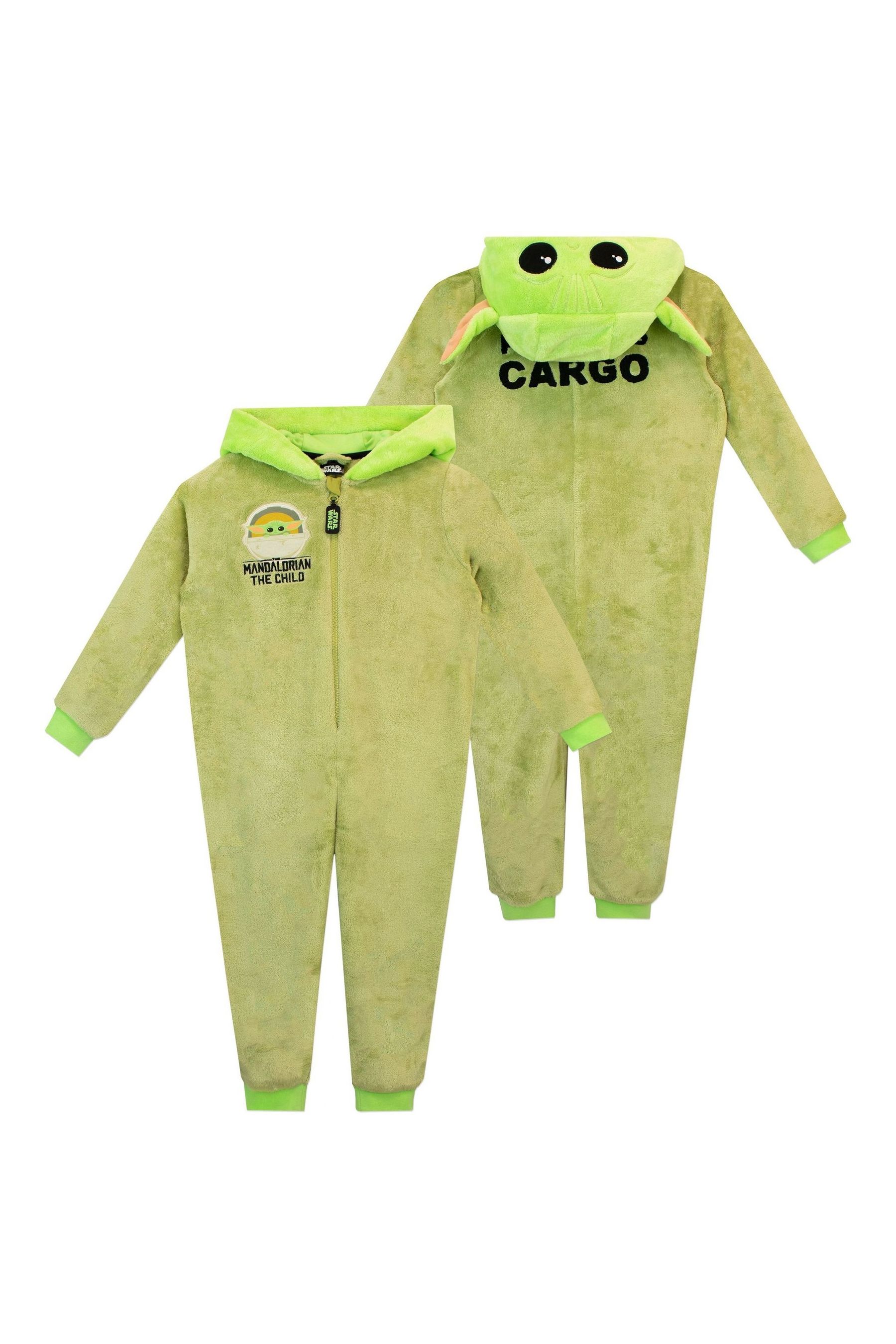 Buy Character Green Mandalorian Star Wars Star Wars Grogu Fleece All in One from the Next UK online shop