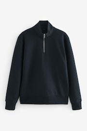 Blue Premium Jersey Zip Neck Sweatshirt - Image 5 of 7