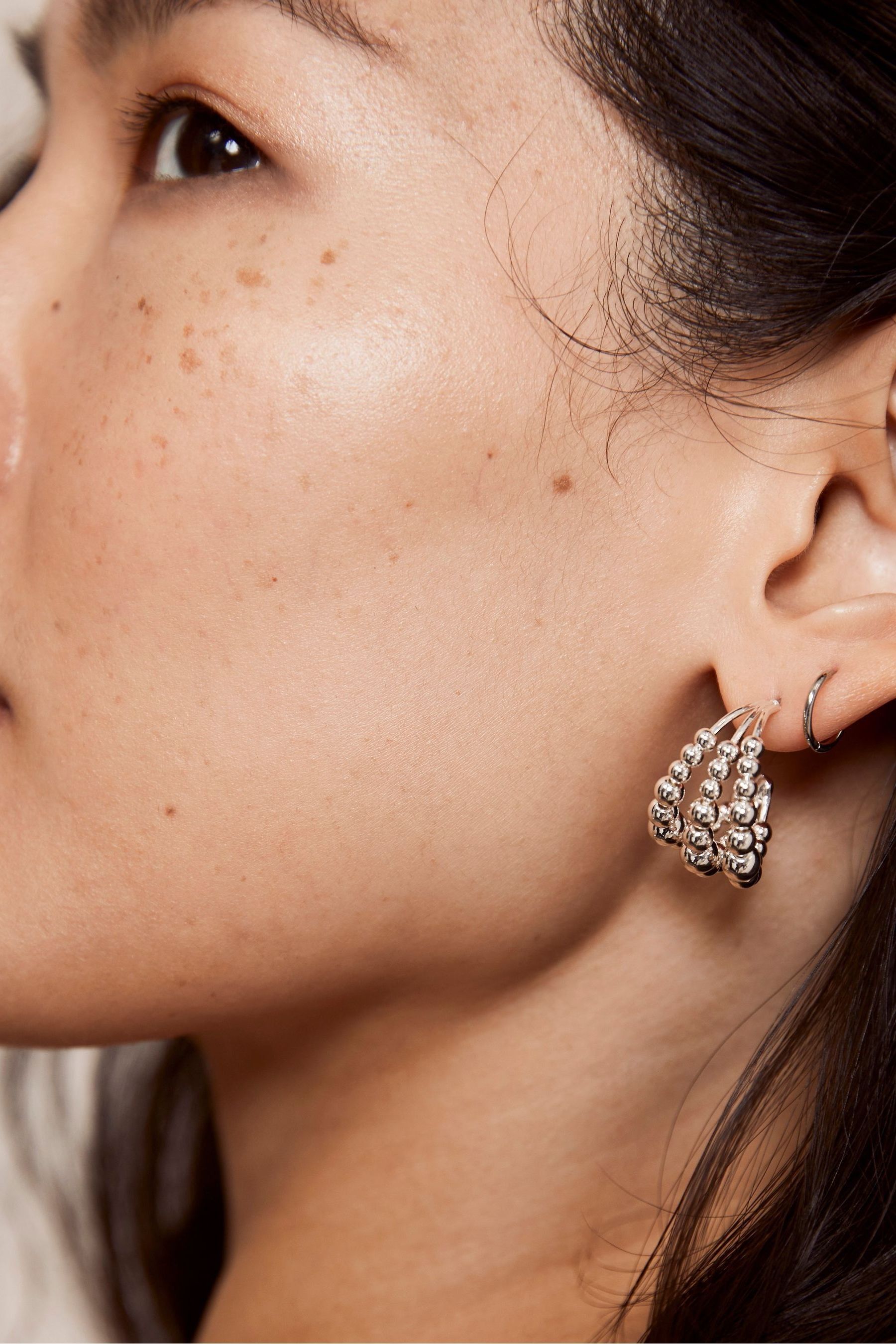 Buy Mint Velvet Silver Tone Layered Earrings from Next Ireland