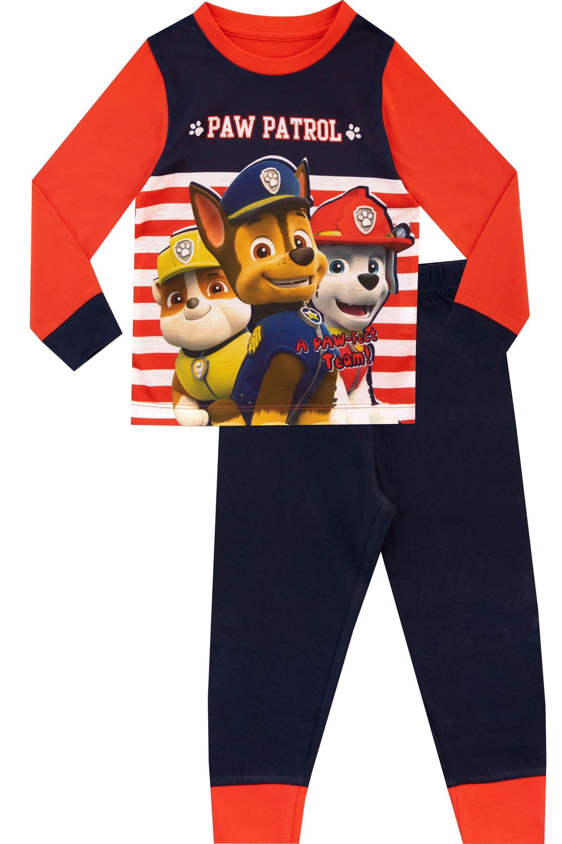 Character Black 100 Cotton Paw Patrol Pyjamas