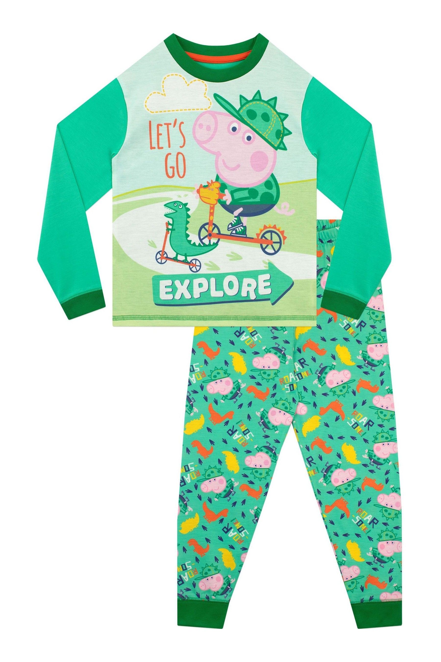 Buy Character Green George Pig Kids George Pig Pyjamas Snuggle Fit from Next Hong Kong