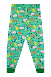 Character Green George Pig Kids George Pig Pyjamas - Snuggle Fit - Image 3 of 3