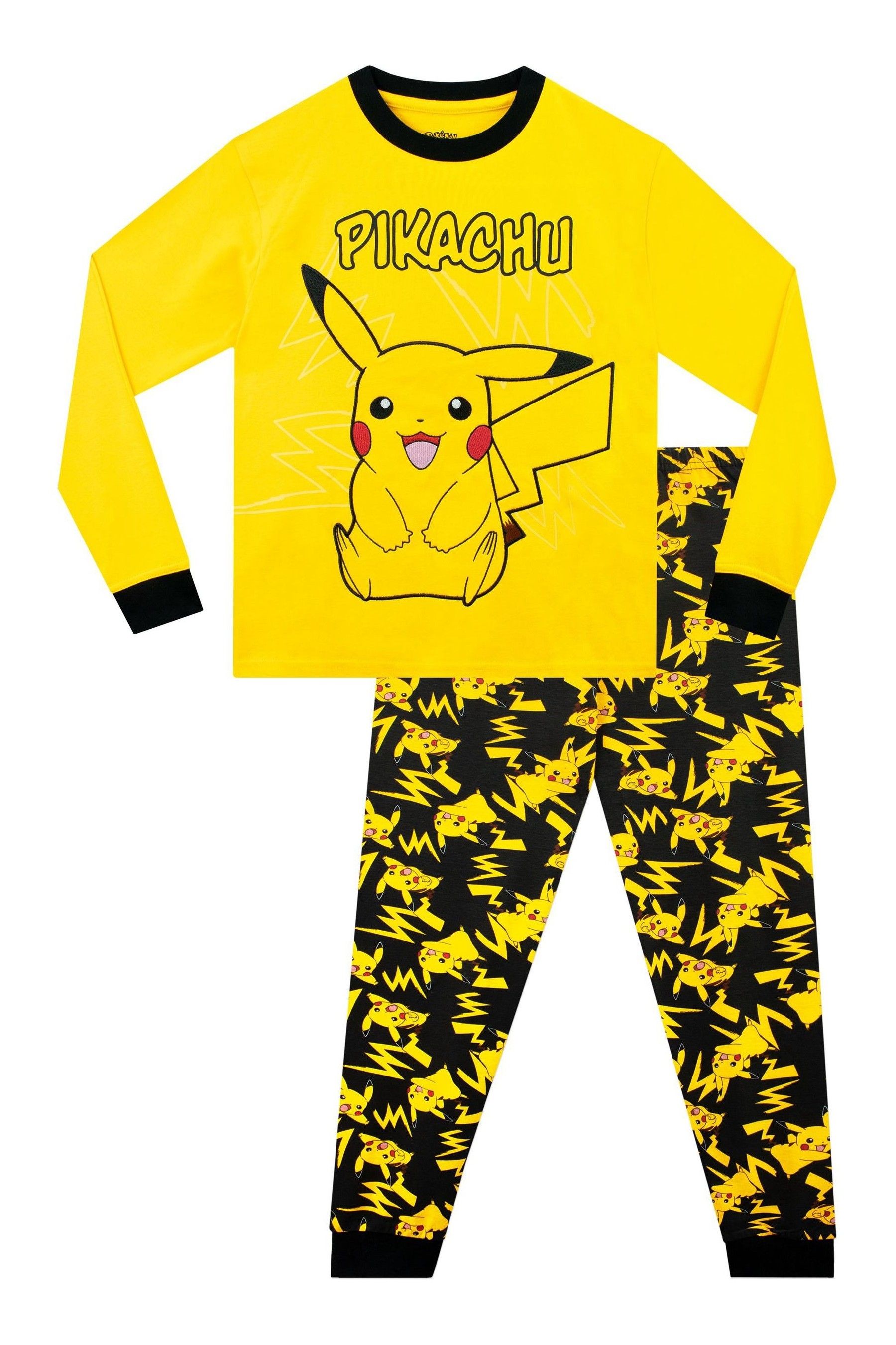 Buy Character Yellow Pokemon Pikachu 100 Cotton Pyjamas from the Next UK online shop