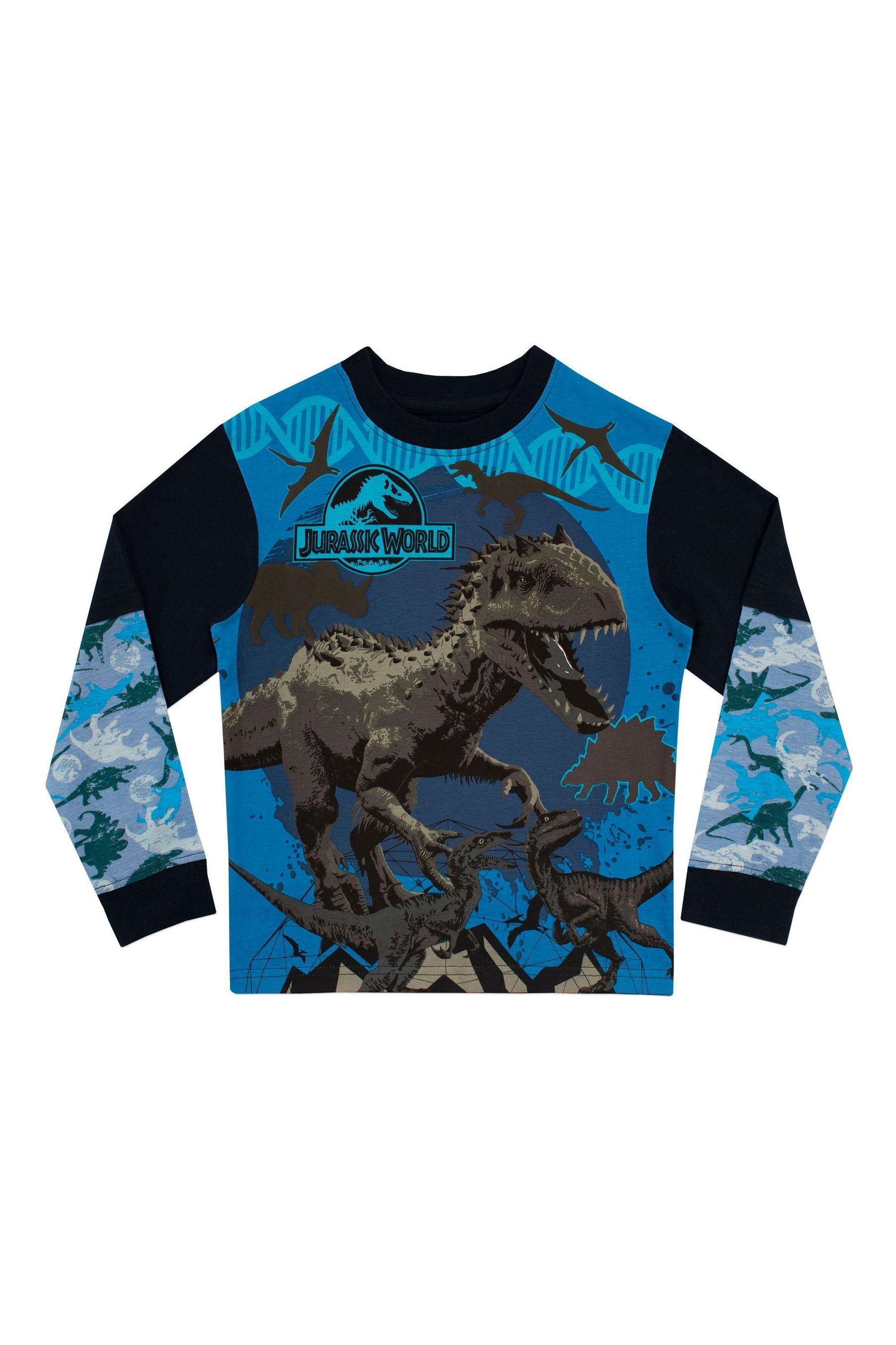Buy Character Blue 100 Cotton Jurassic World Pyjamas from the Next UK online shop