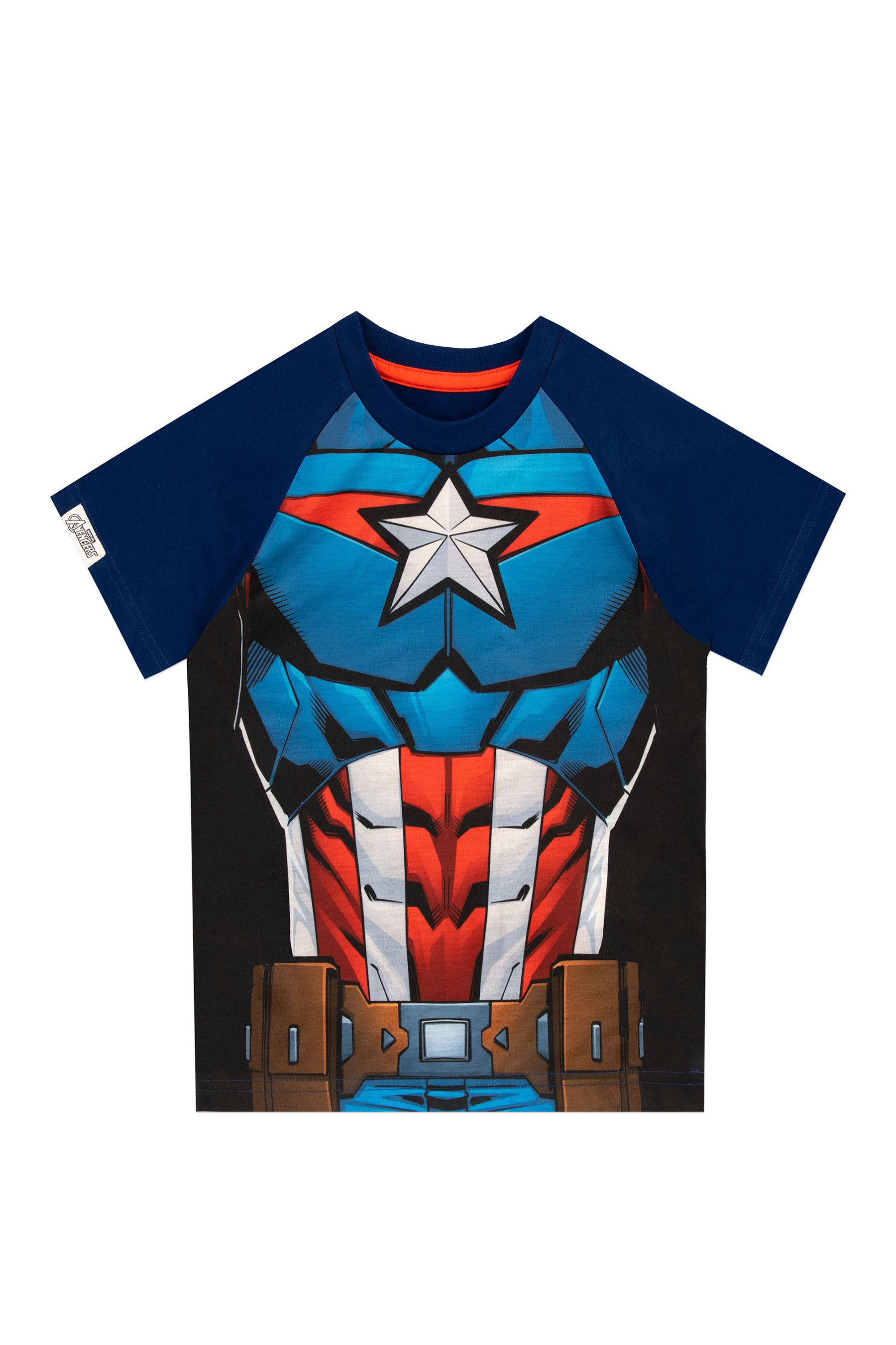 Character Blue Captain America T Shirt