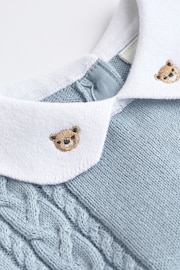 Blue Bear Knitted Baby Top and Bloomer Short Set (0mths-2yrs) - Image 6 of 7