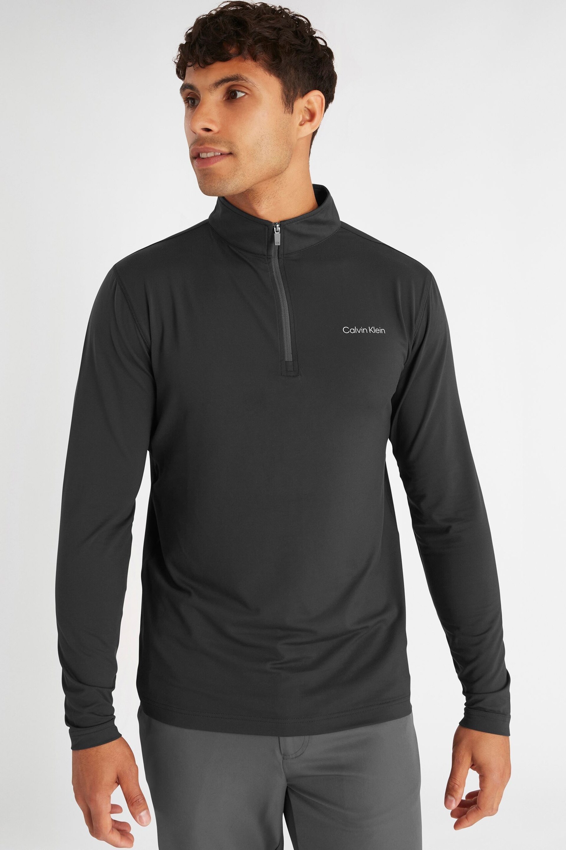 Calvin Klein Golf Silver Newport Half Zip Top - Image 2 of 9