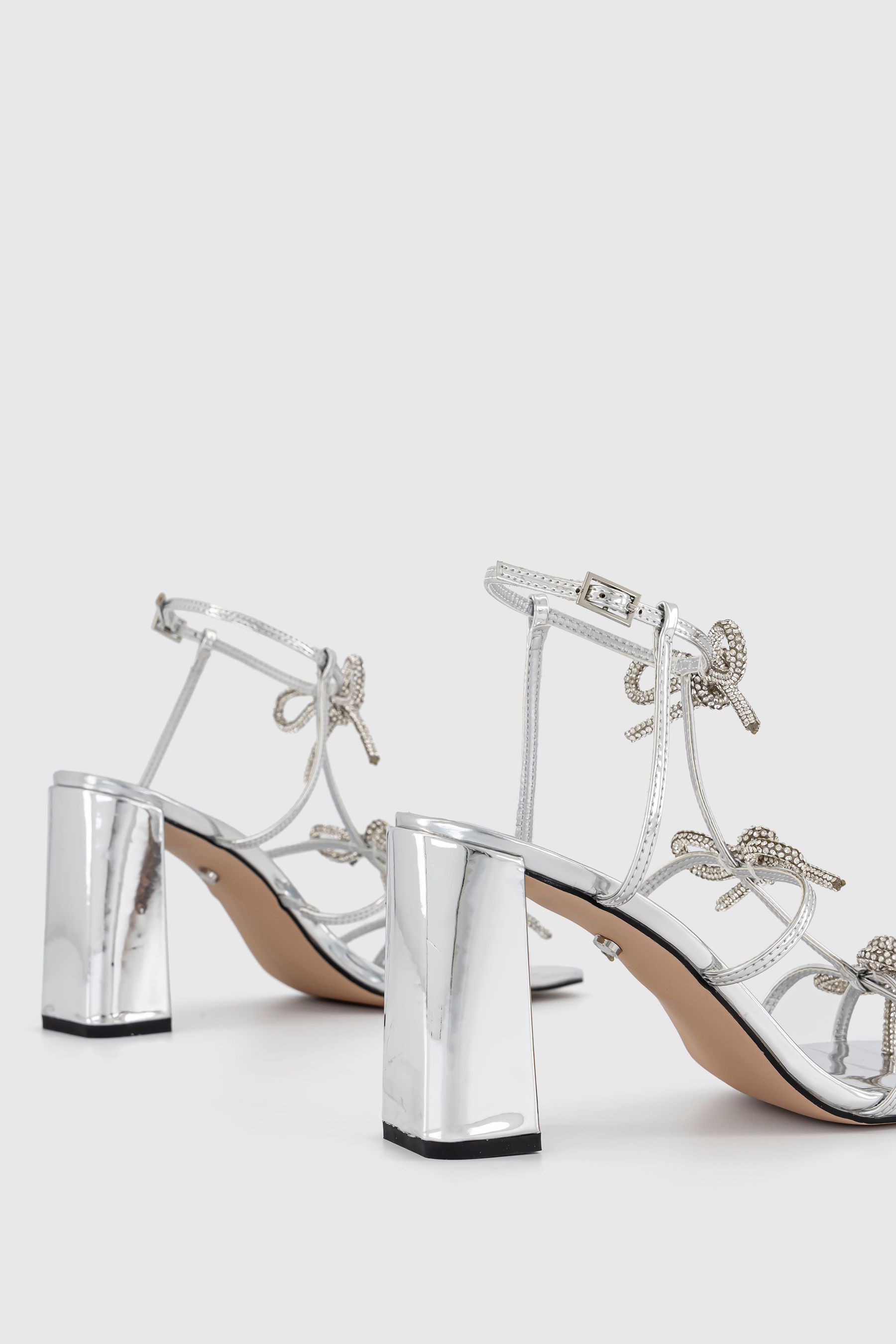 Office silver heels hot sale