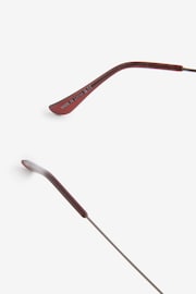 Gun Metal and Brown Round Polarised Sunglasses - Image 6 of 6