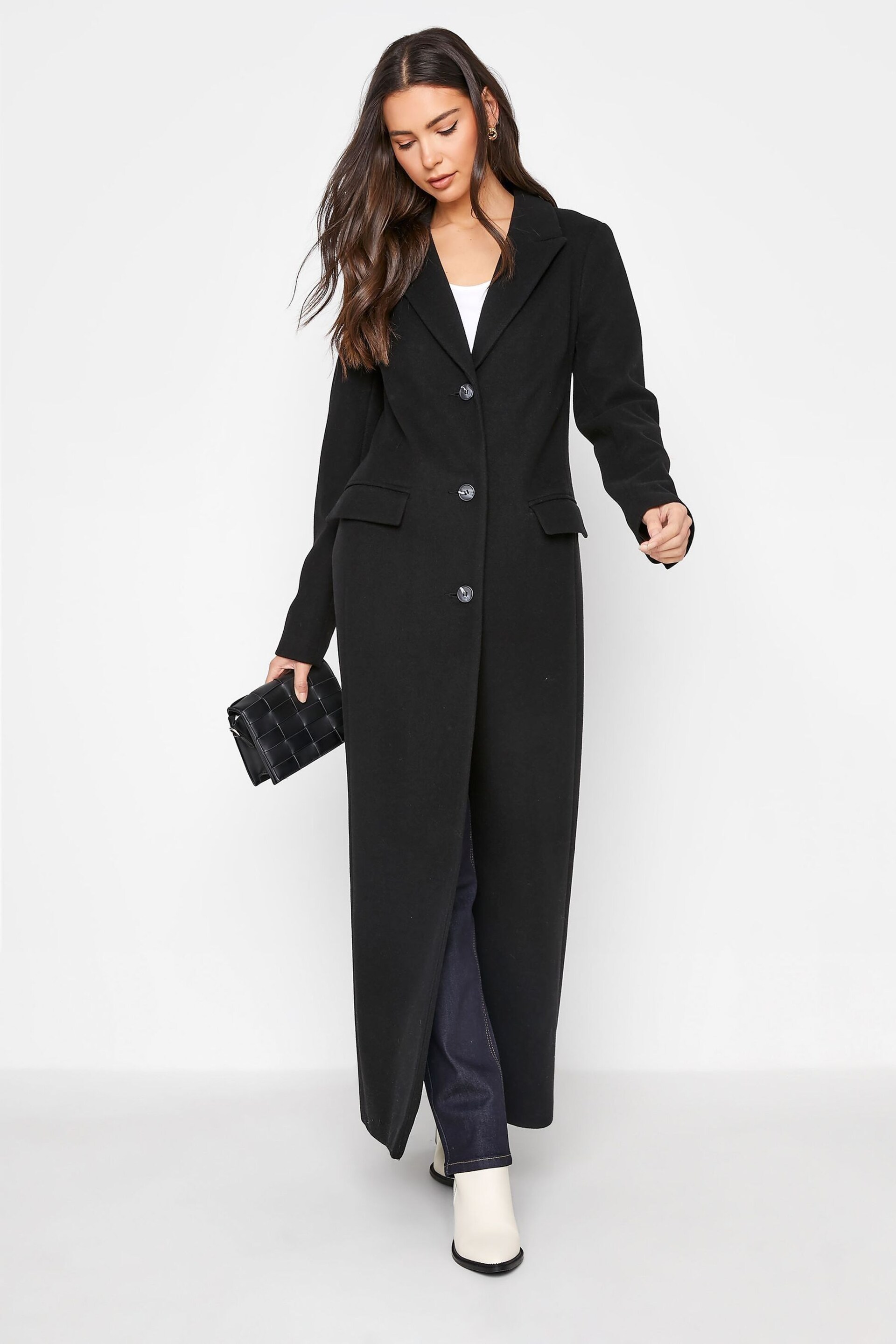 Long Tall Sally Black Long Formal Coat - Image 3 of 5