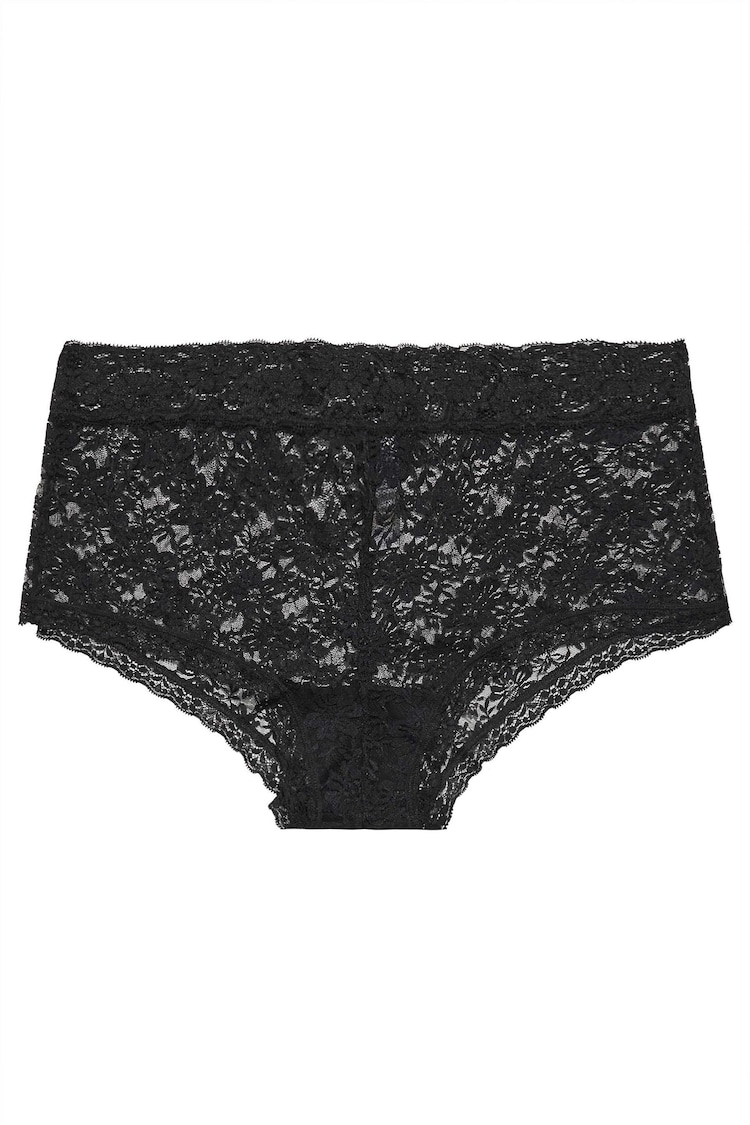 Yours Curve Lace Mid Rise 100% Cotton Shorts 3 Pack - Image 3 of 3