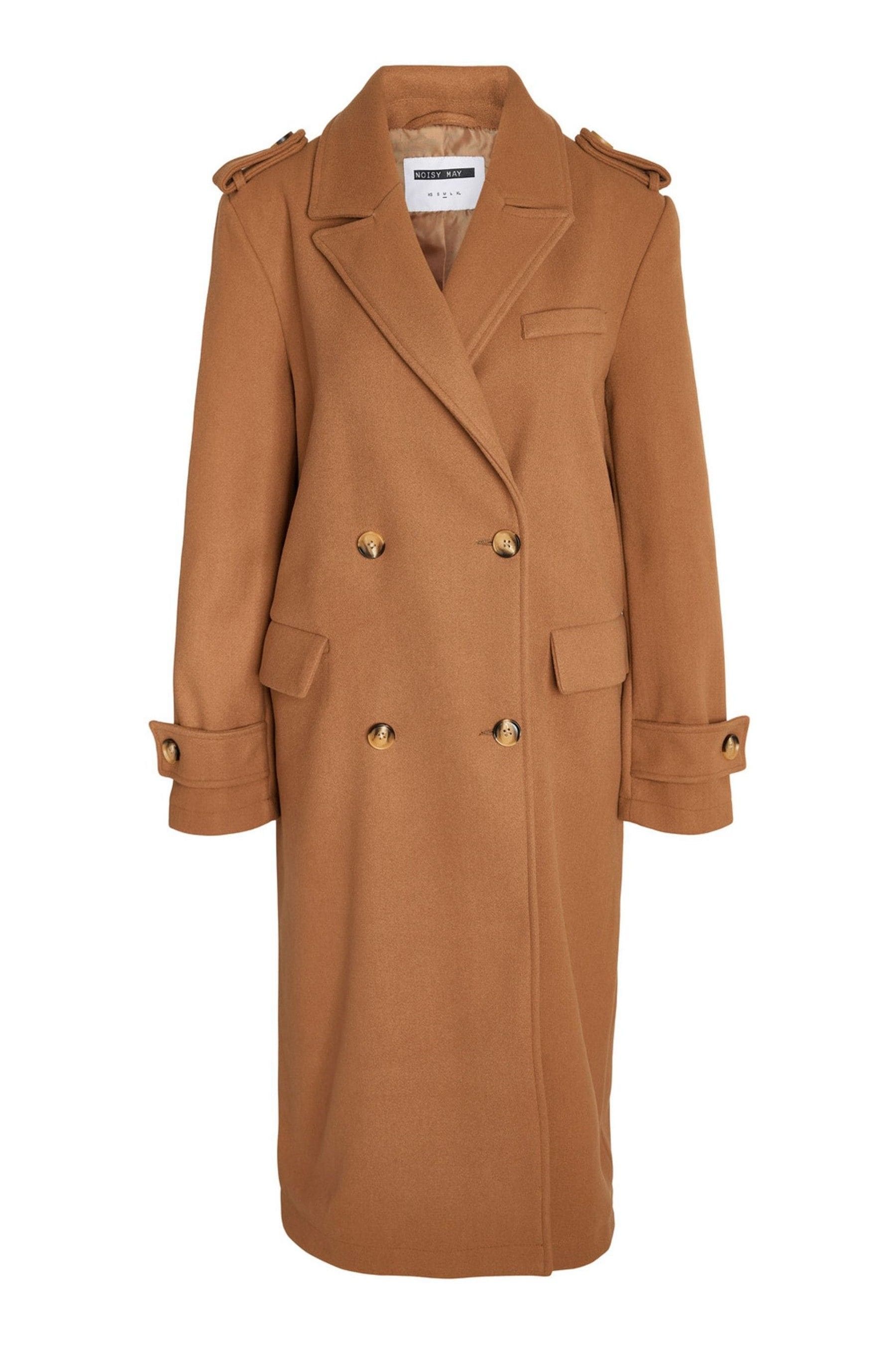 Buy NOISY MAY Brown Double Breasted Tailored Trench Coat from Next Luxembourg