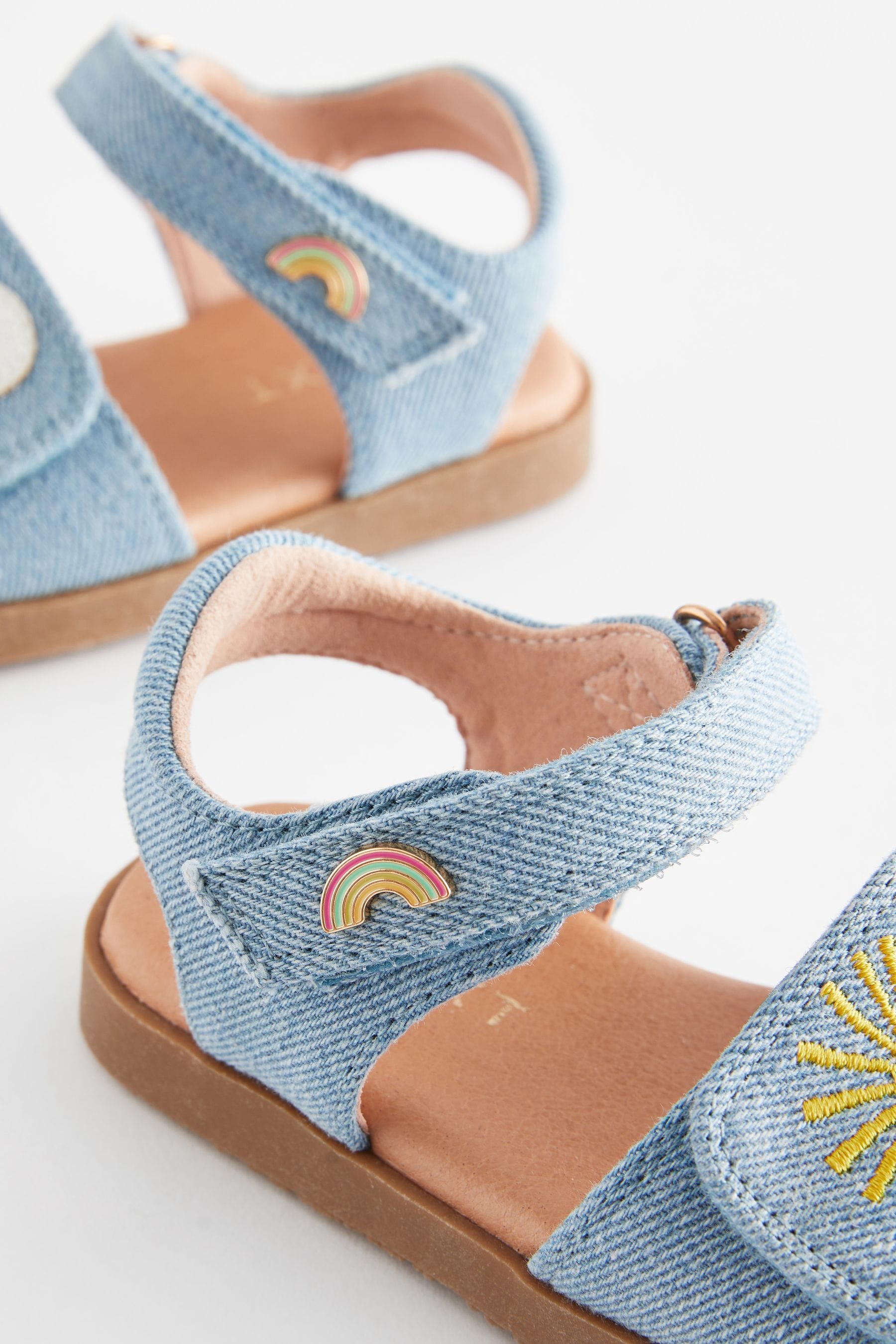 Girls rainbow flip flops online
