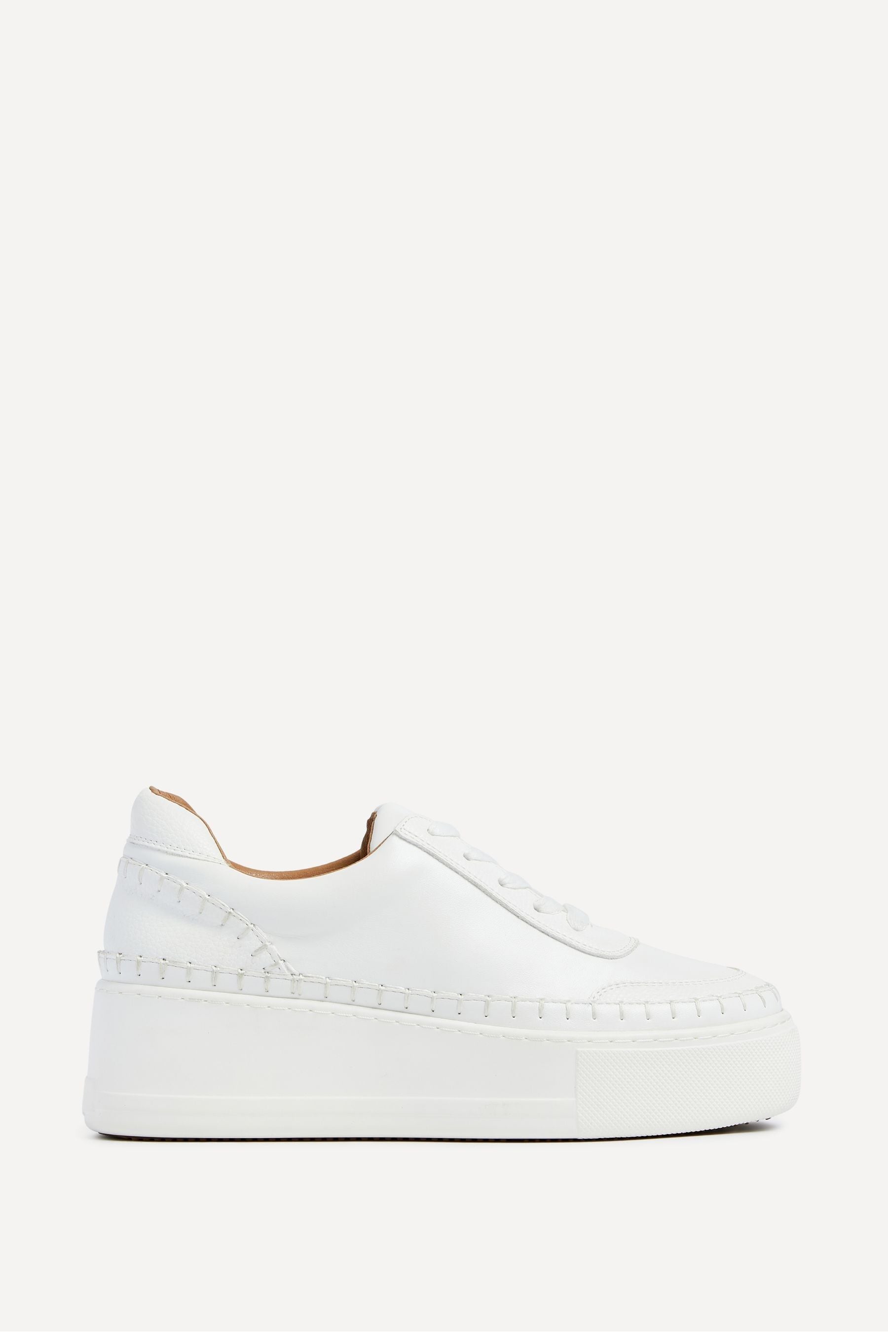 White leather platform trainers uk 2025