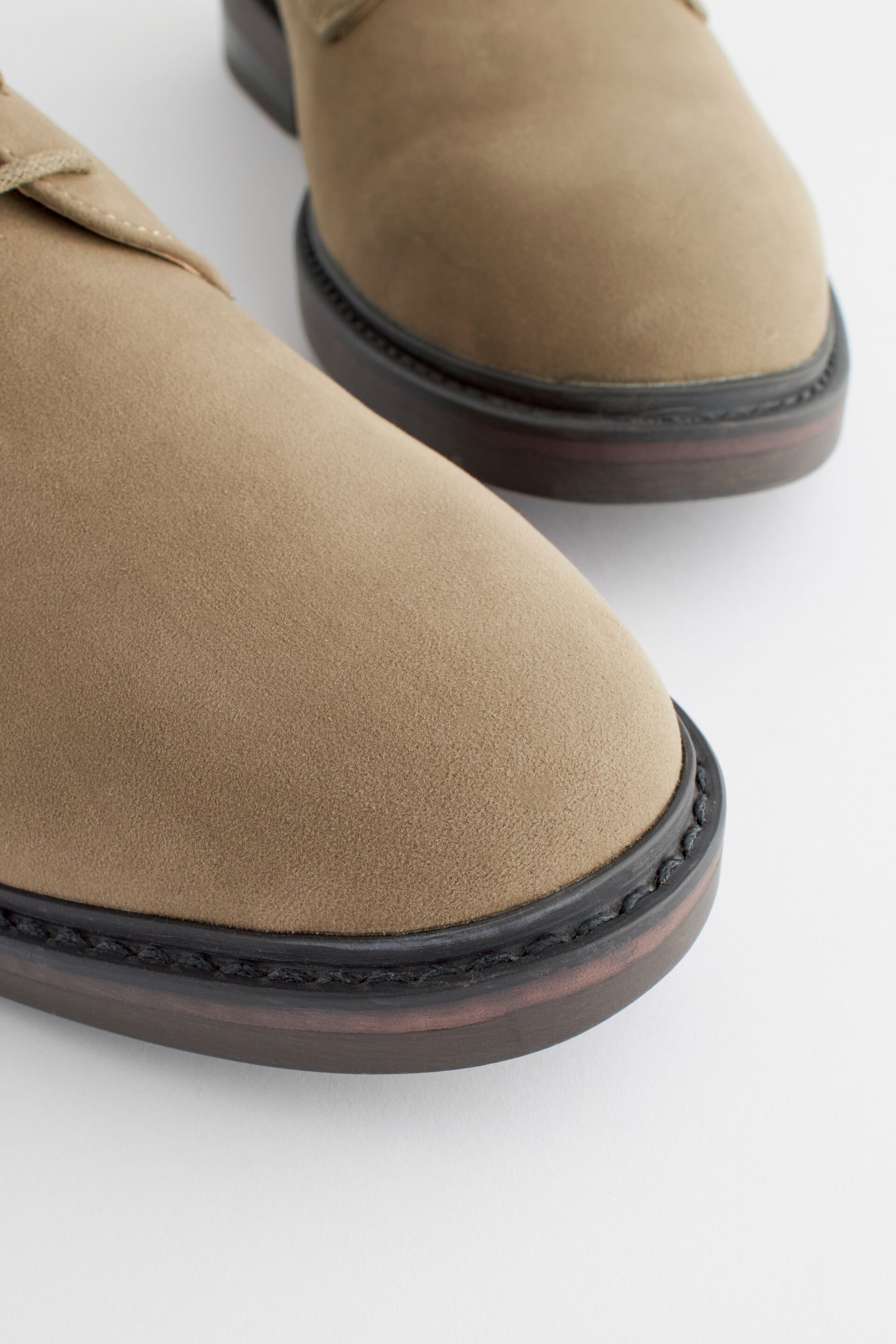 Stone Chunky Sole Derby Shoes - Image 6 of 7