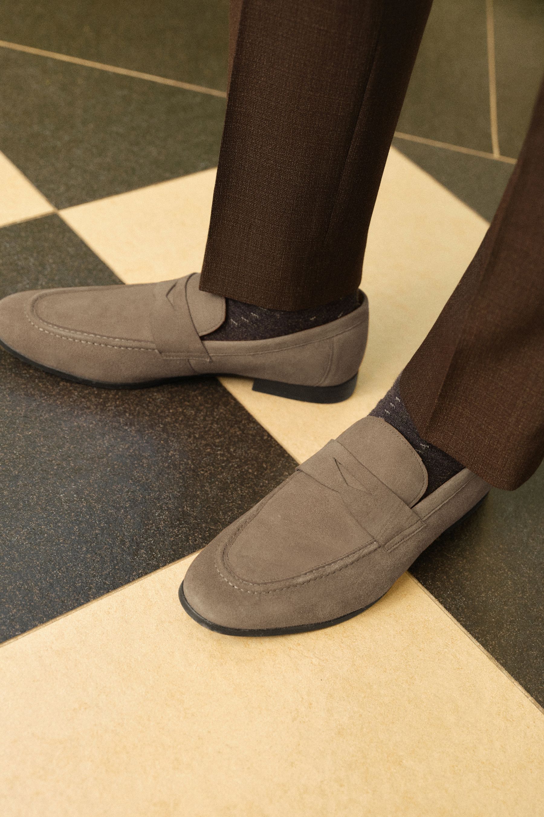 Buy Taupe Brown Saddle Loafers from Next Austria