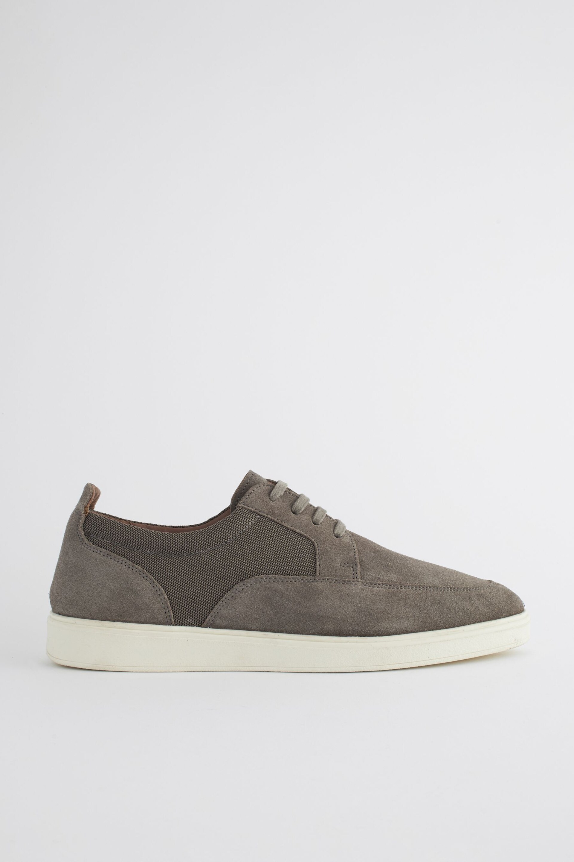 Grey Suede Cupsole Casual Shoes - Image 2 of 7