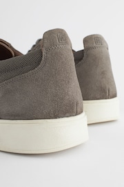 Grey Suede Cupsole Casual Shoes - Image 3 of 7
