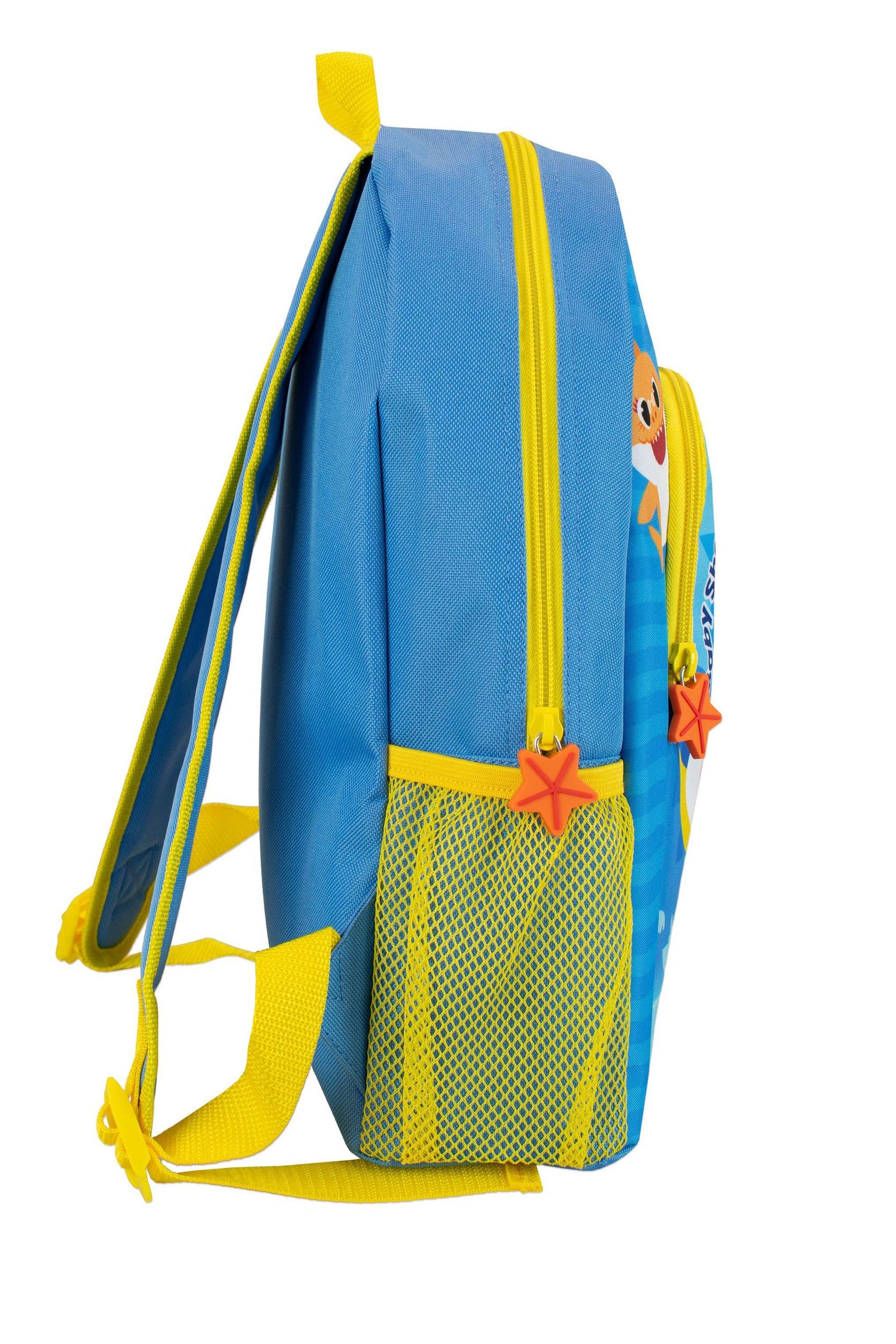 Boys Character Blue Baby Shark Backpack