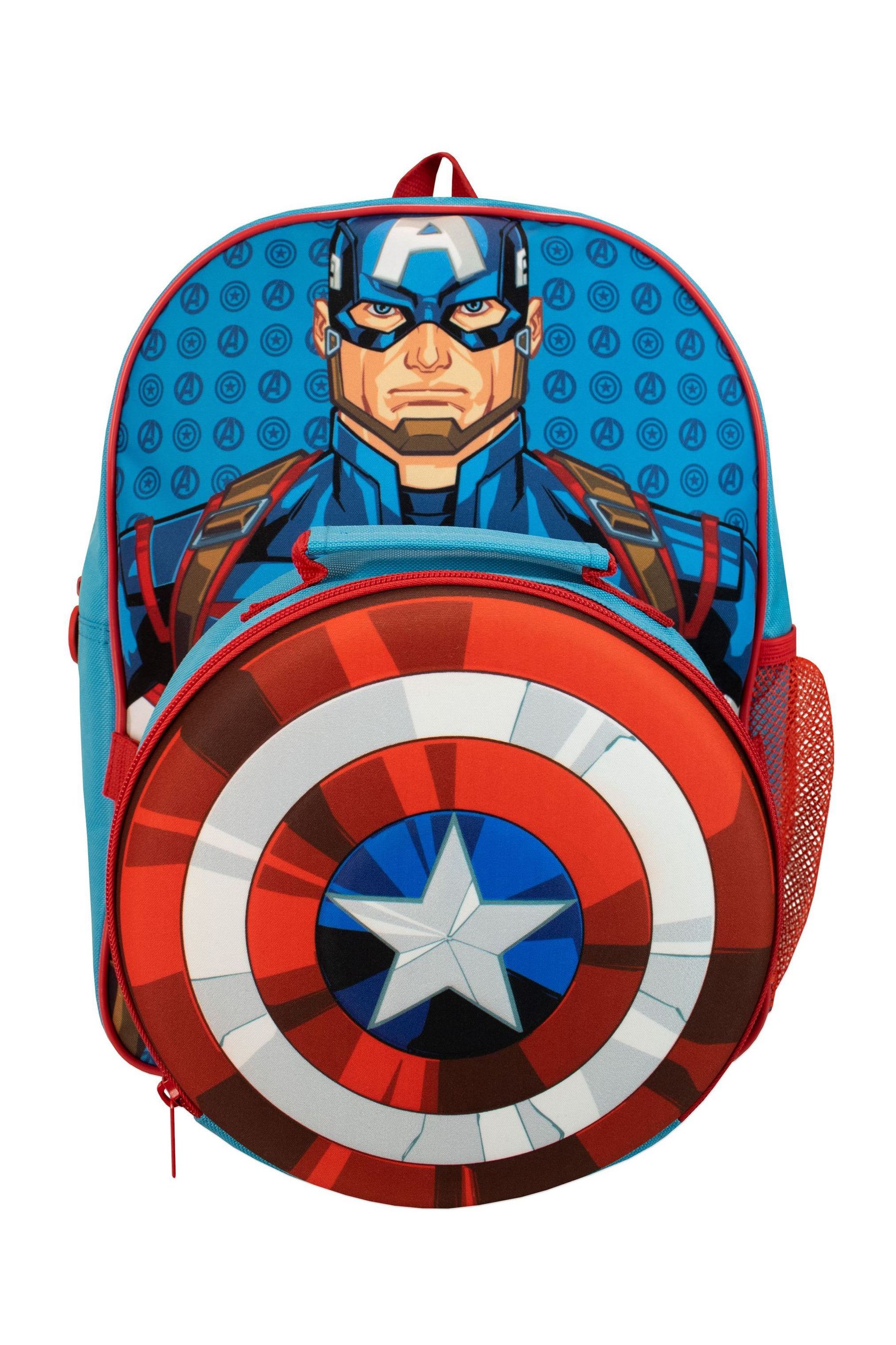 Buy Character Blue Captain America Backpack and Lunchbag Set from the Next UK online shop