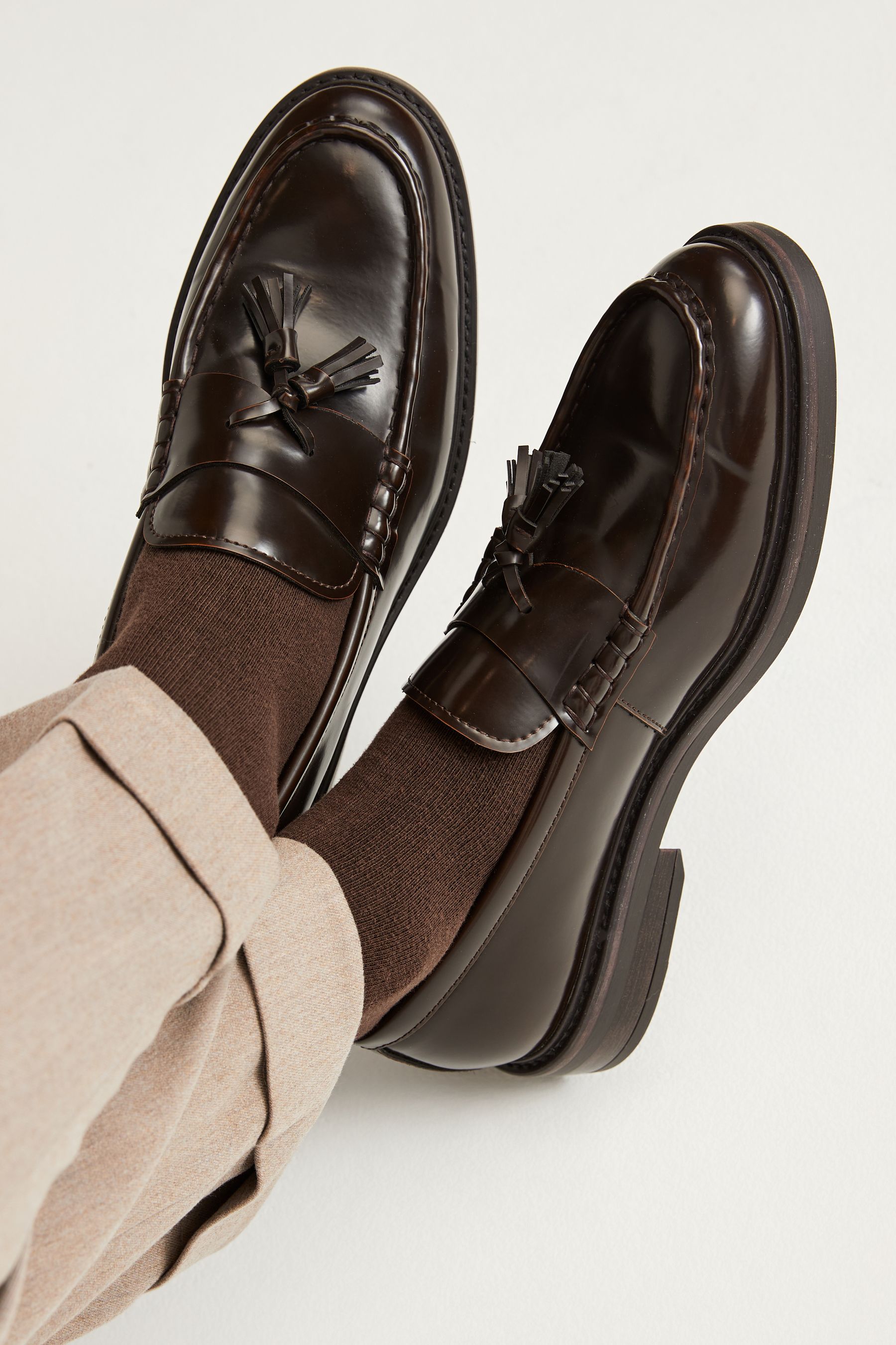 Buy Brown Chunky Tassel Loafers from the Next UK online shop