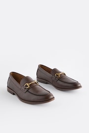 Brown Loafers With Snaffle Trim - Image 2 of 6