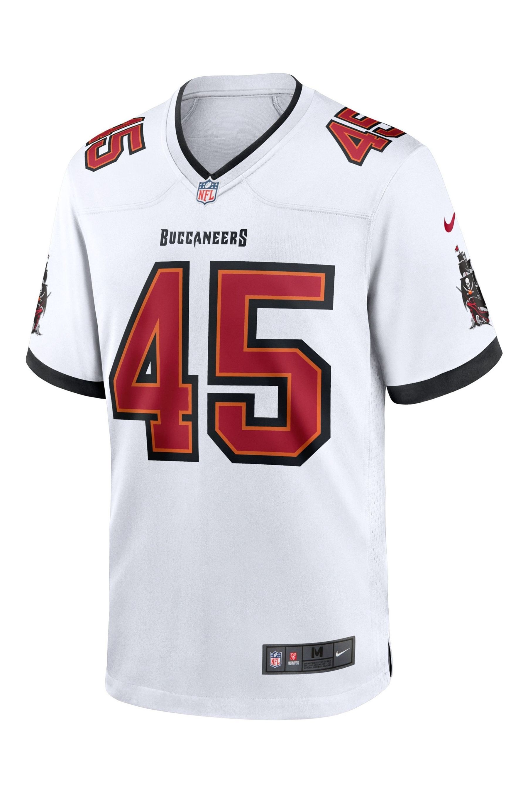 Buy Fanatics Tampa Bay Buccaneers Game Road White Jersey Devin White Youth from Next Ireland