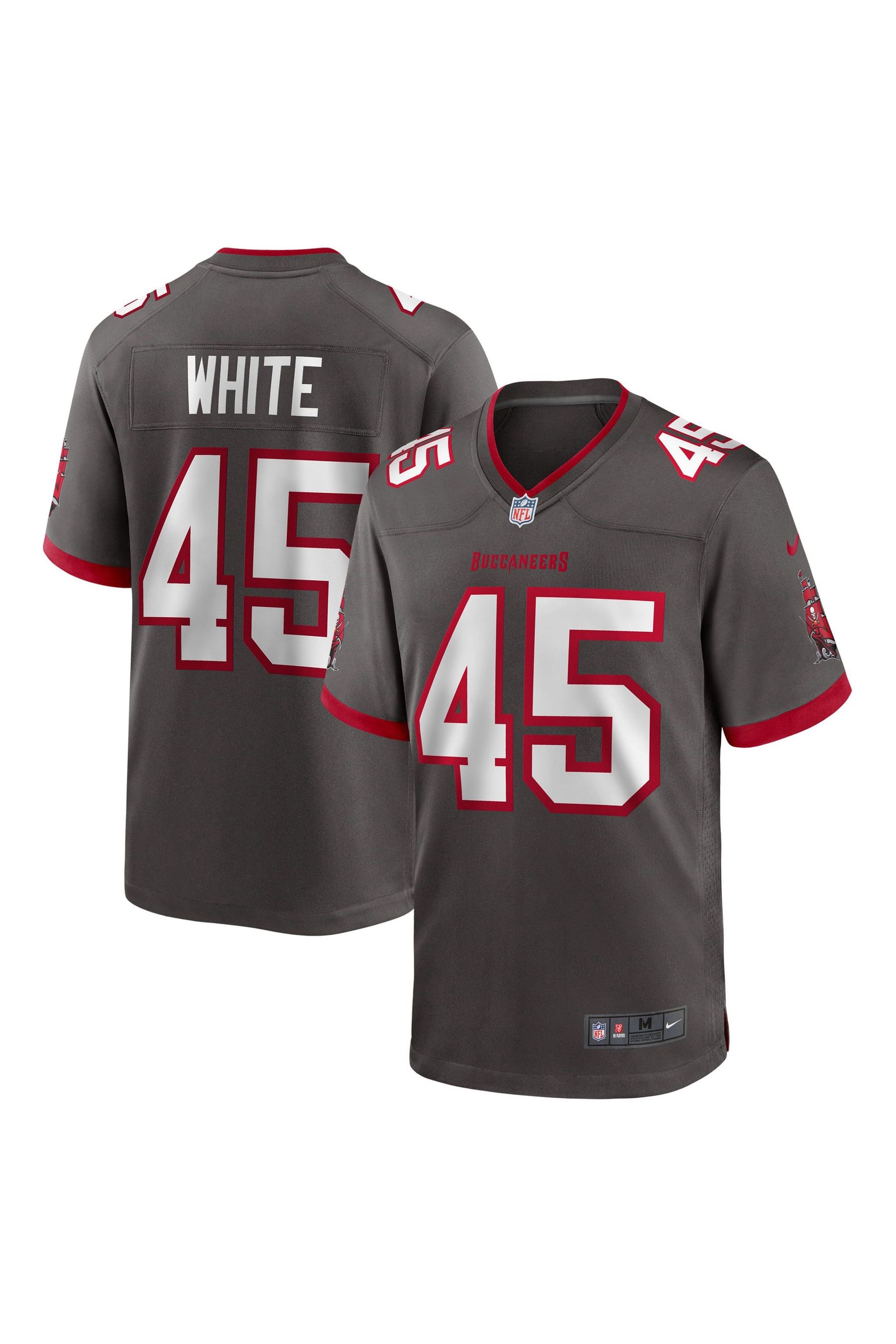 Buy Fanatics Grey Tampa Bay Buccaneers Game Alternate Jersey Devin White Youth from Next Qatar