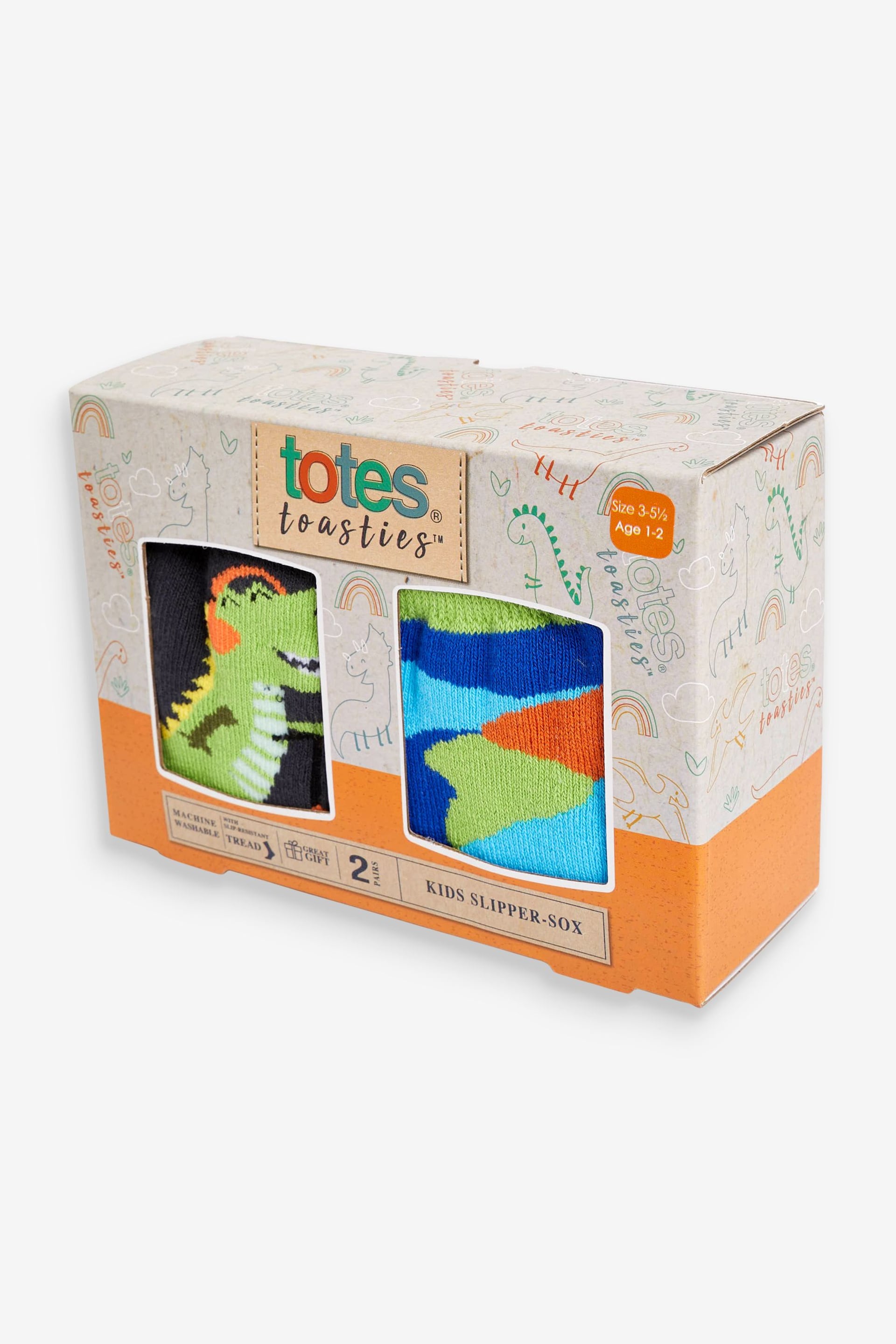 Totes Black Toasties Childrens Original 2 Pack Socks - Image 4 of 4