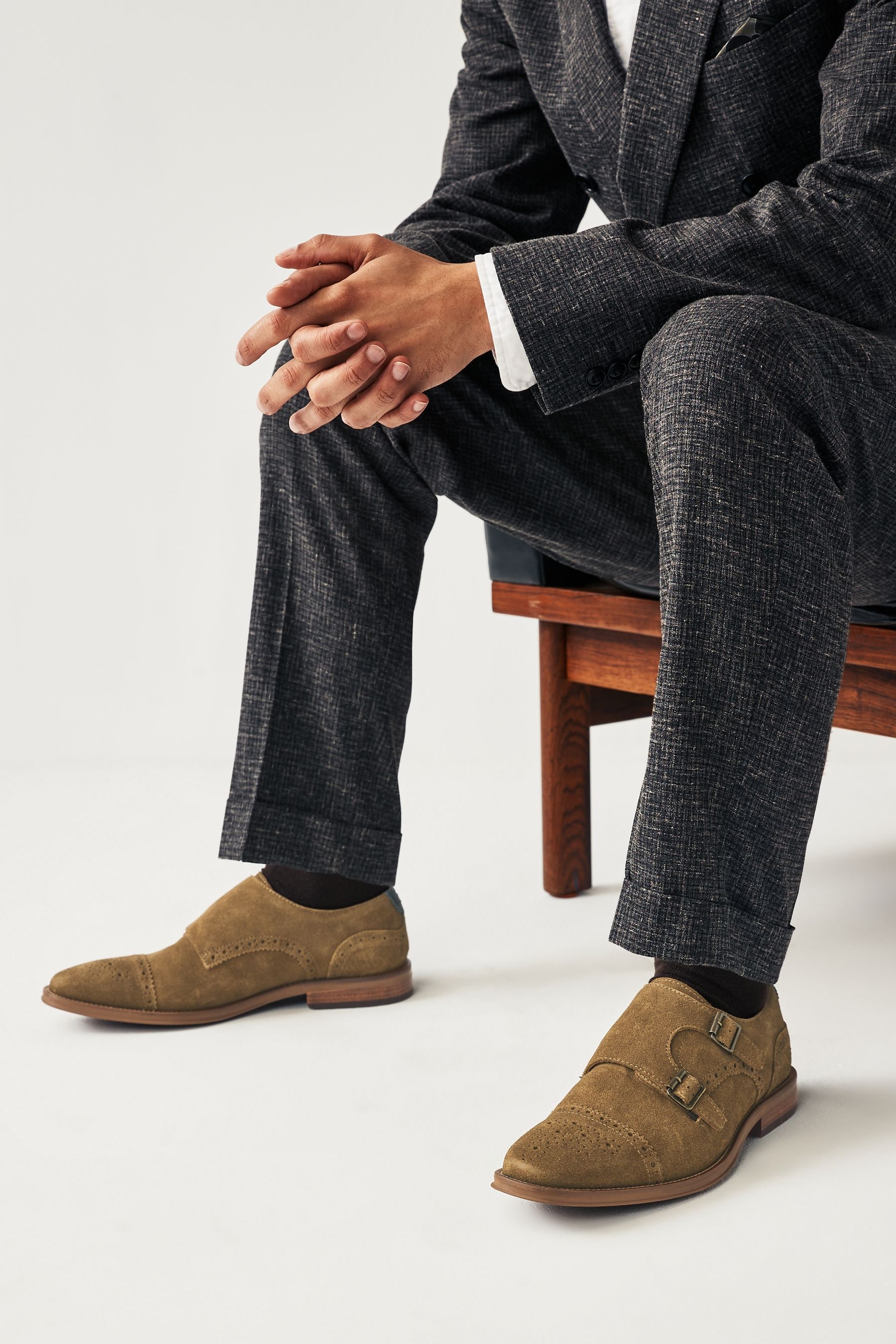 Buy Stone Double Monk Shoes from the Next UK online shop
