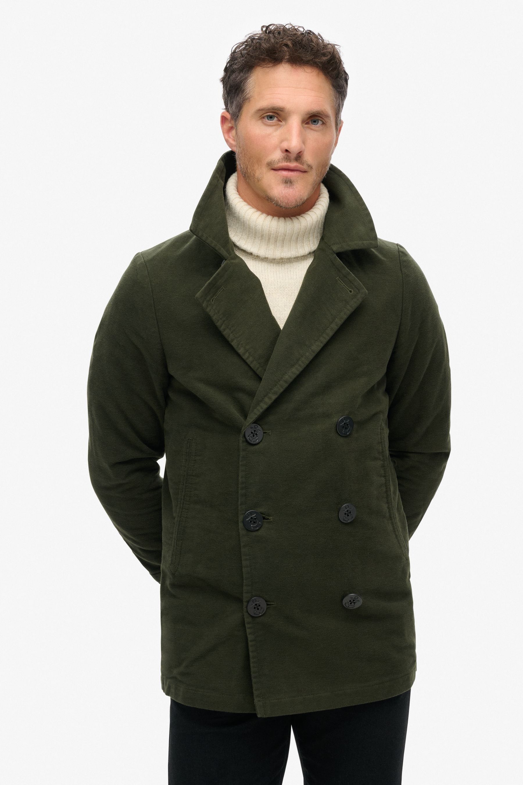 Superdry classic pea coat womens 2025