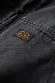 Superdry Black Vintage Workwear Hooded Bomber Jacket - Image 5 of 6