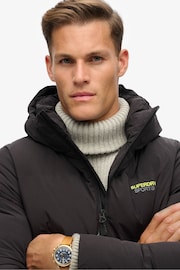 Superdry Black Hooded Boxy Puffer Jacket - Image 3 of 5