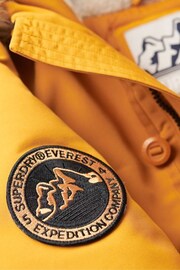 Superdry Yellow Everest Faux Fur Hooded Parka Coat - Image 2 of 3