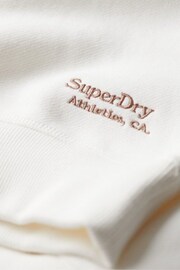 Superdry White Essential Logo Relaxed Fit Sweatshirt - Image 5 of 6