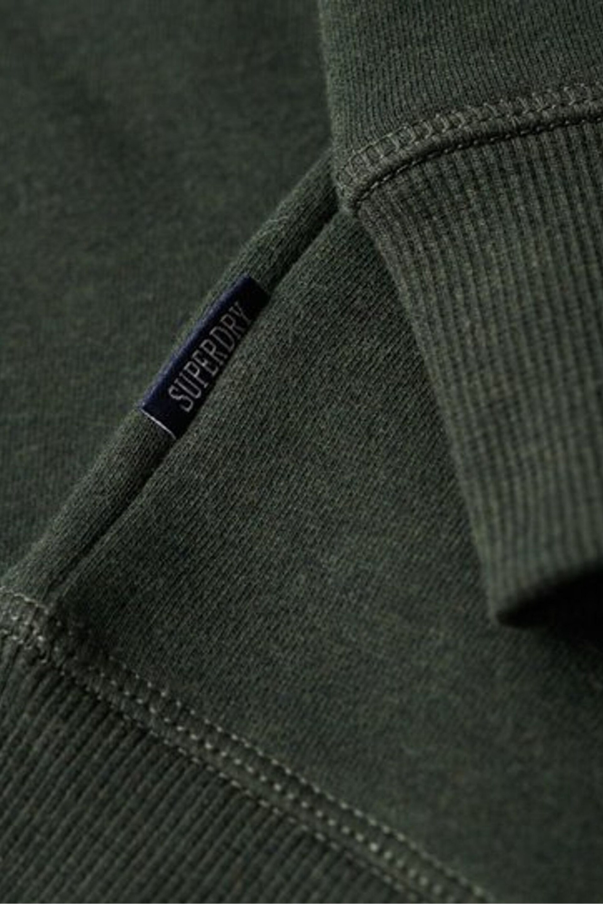 Superdry Olive Green Essential Logo Crew Sweatshirt - Image 5 of 5