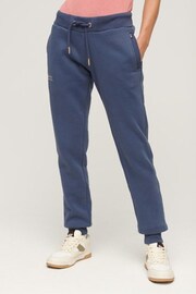 Superdry Blue White Essential Logo Joggers - Image 1 of 6
