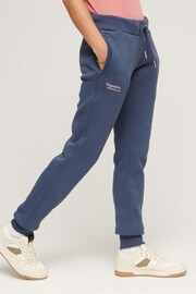 Superdry Blue White Essential Logo Joggers - Image 2 of 6