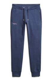 Superdry Blue White Essential Logo Joggers - Image 4 of 6