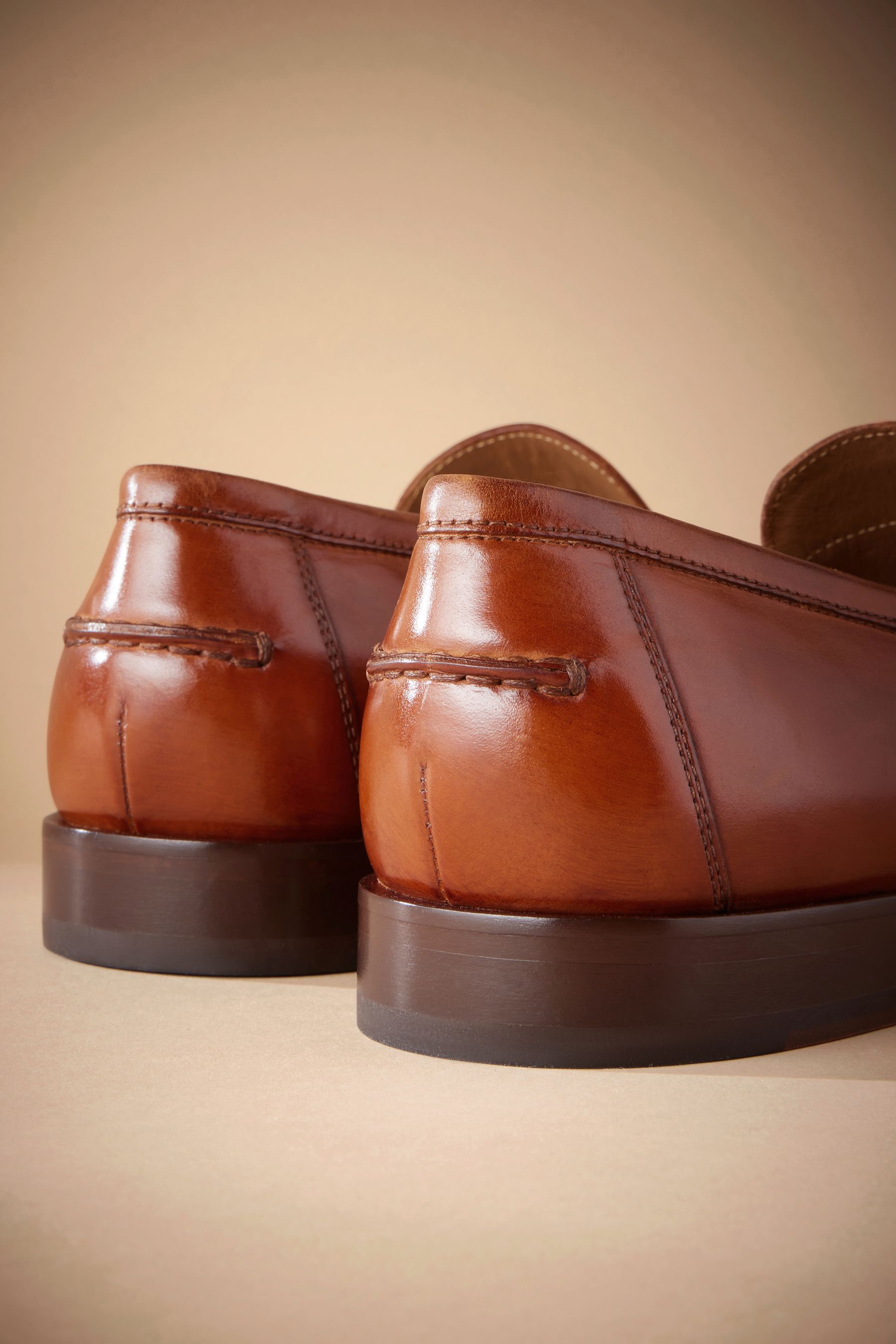 Next tan loafers online