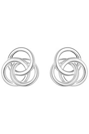 Simply Silver Silver Tone 925 Knot Stud Earrings - Image 2 of 2