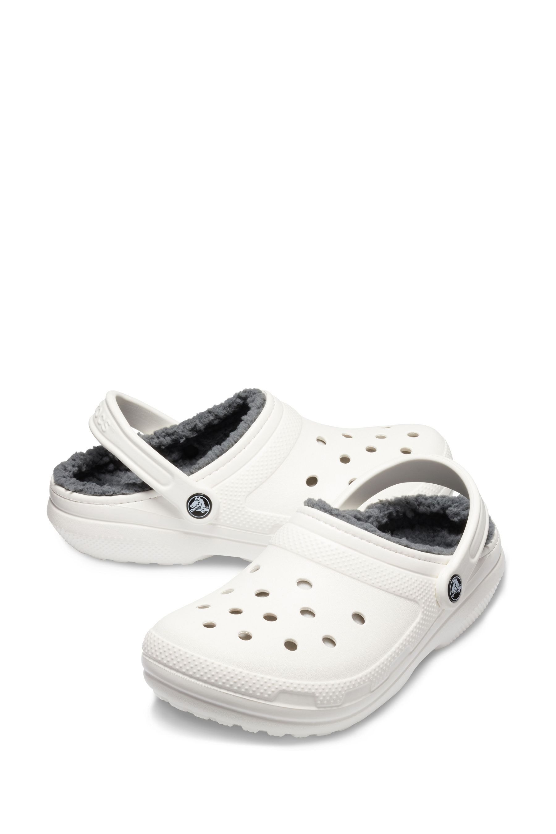 Crocs white fur best sale