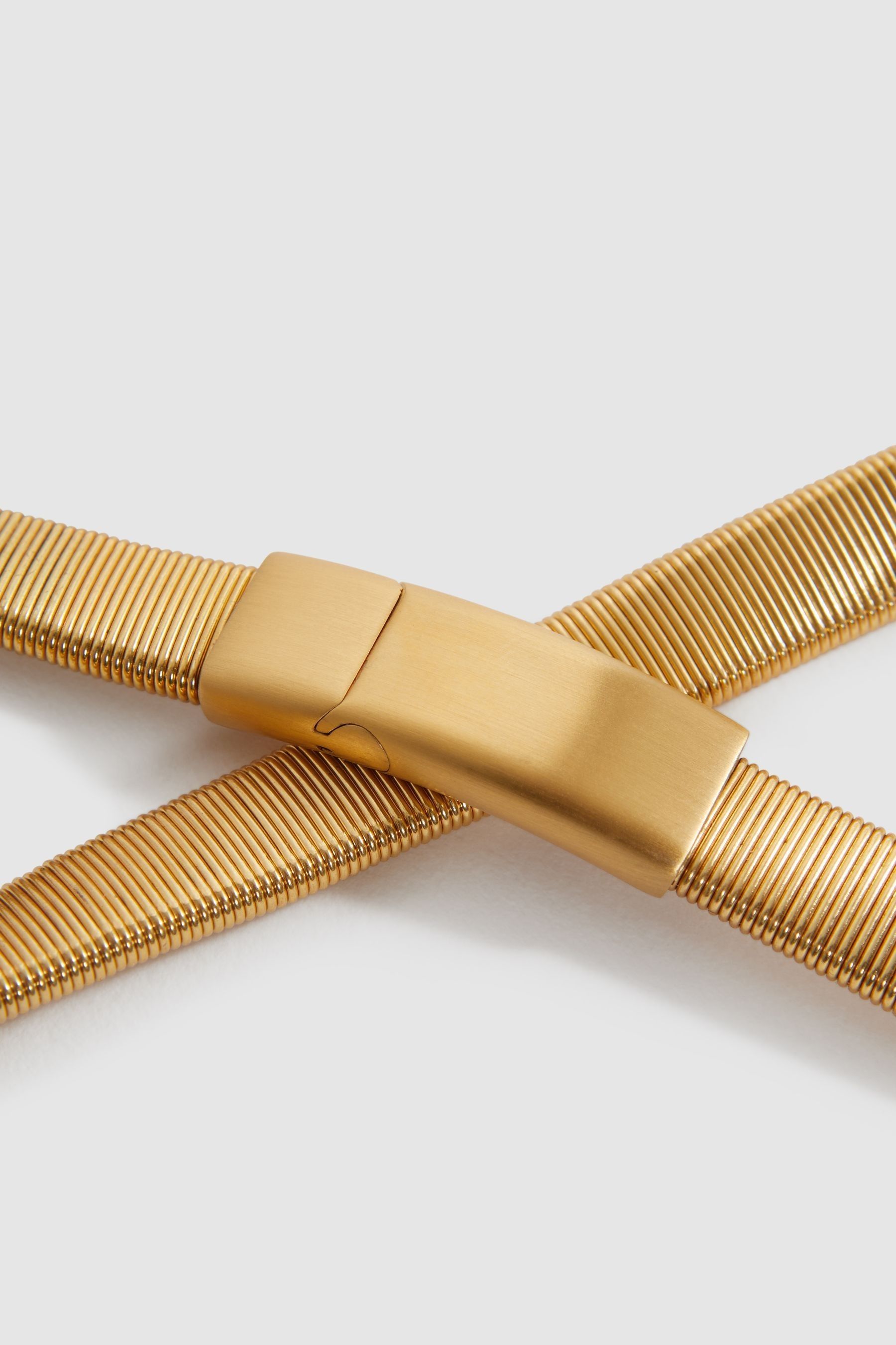 Buy Reiss Gold Ella Elasticated Chain Belt from the Next UK online shop