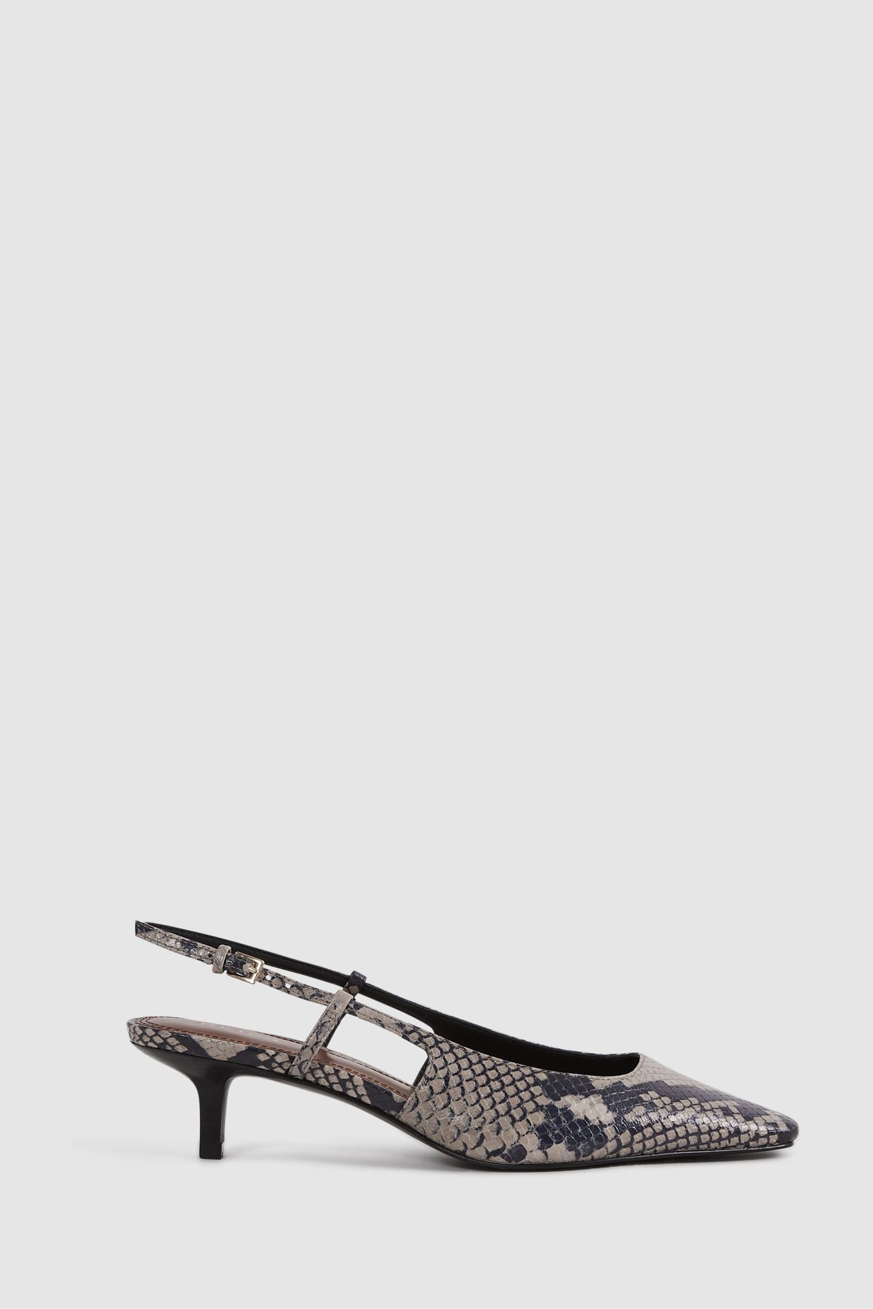 Snake print slingback hotsell