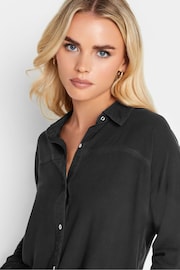 PixieGirl Petite Black Longsleeve Viscose Shirt - Image 4 of 4