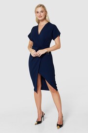 Closet London Blue Kimono Pencil Dress - Image 1 of 6